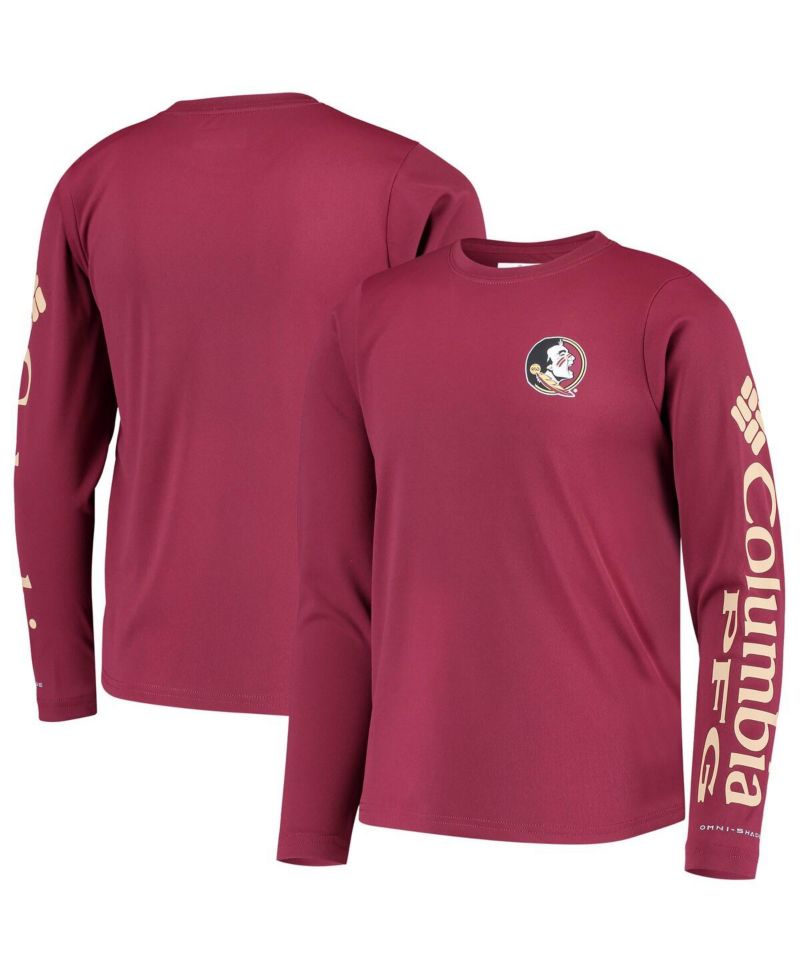 Big Boys Garnet Florida State Seminoles PFG Terminal Tackle Long Sleeve Omni-Shade T-shirt