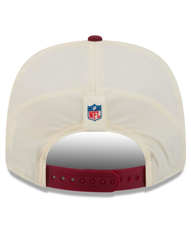 Men's Cream/Burgundy Washington Commanders 2026 NFL Training Camp 9SEVENTY Adjustable Hat