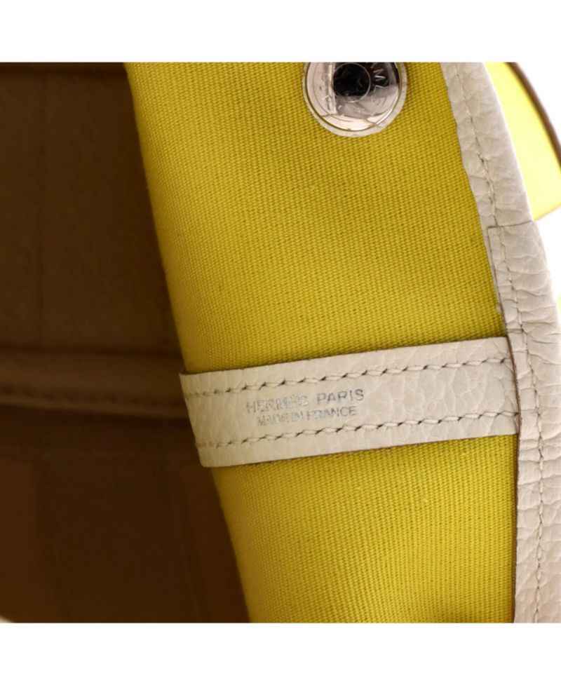 28 Garden File Tote Toile and Leather