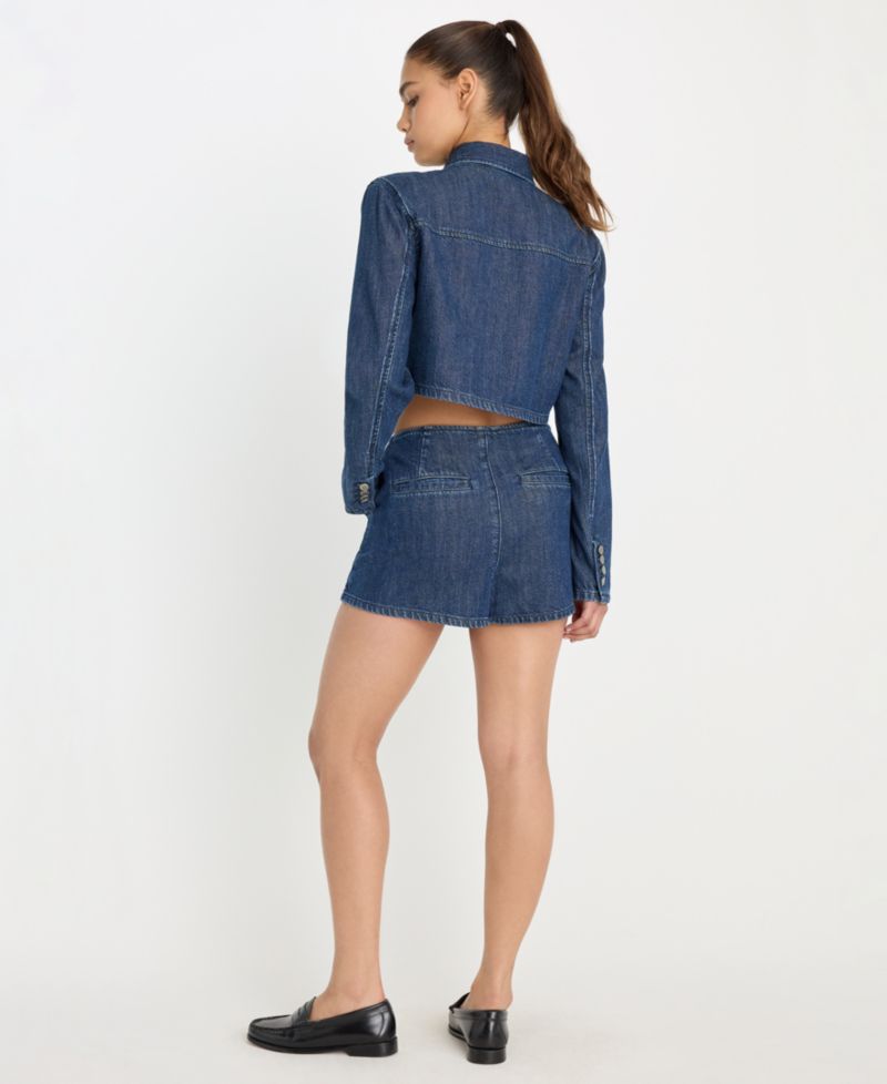 Women's Denim Mini Skort