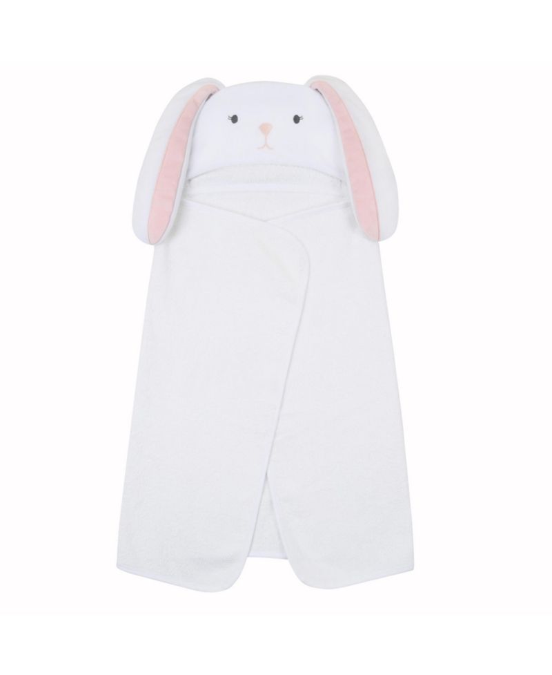 Baby Lambs and Ivy Baby/Infant Luxury Cotton Terry Bunny Hooded Bath Towel