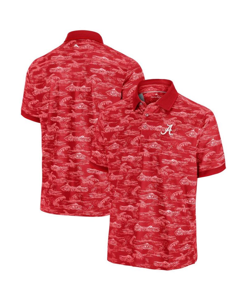 Men's Crimson Alabama Crimson Tide Sport Bay View Polo Shirt