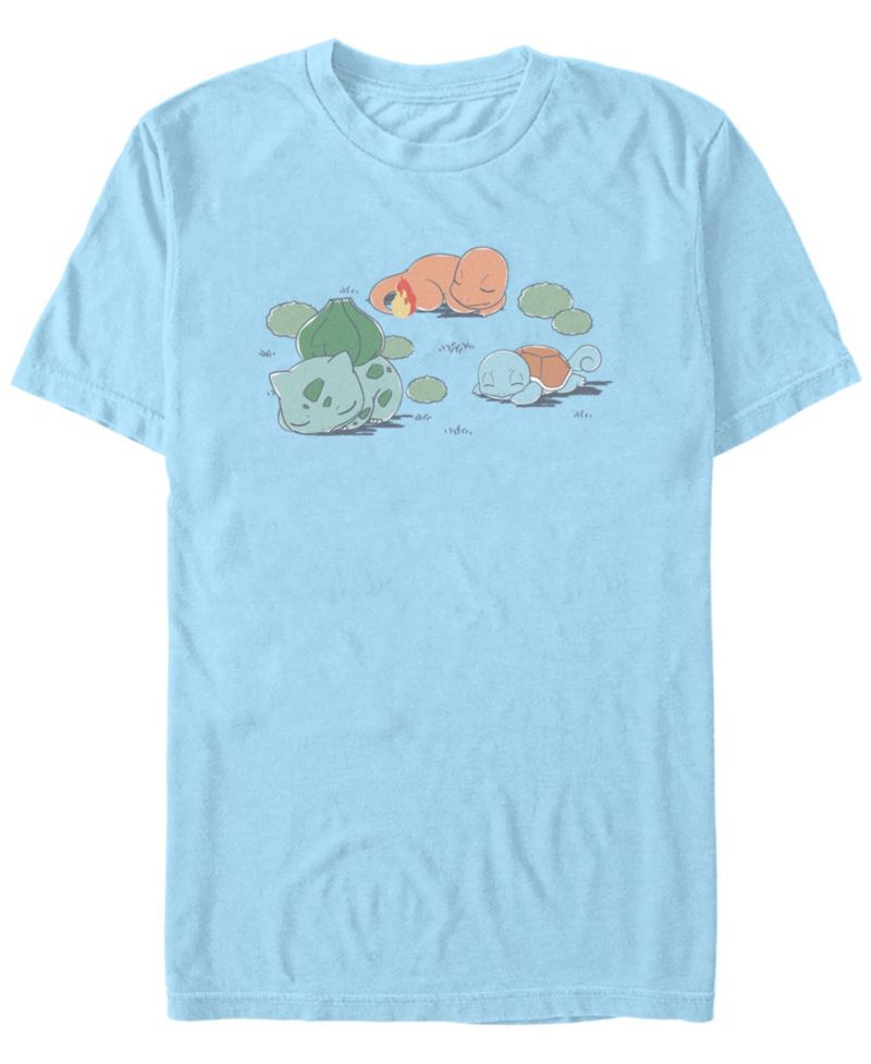 Pok&eacute;mon Men's Bulbasaur Charmander Squirtle Short Sleeve T-Shirt