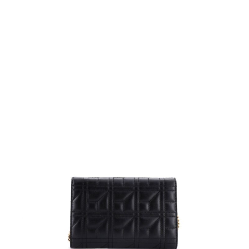 Mini Pearly GG Marmont Chain Wallet Matelasse Leather