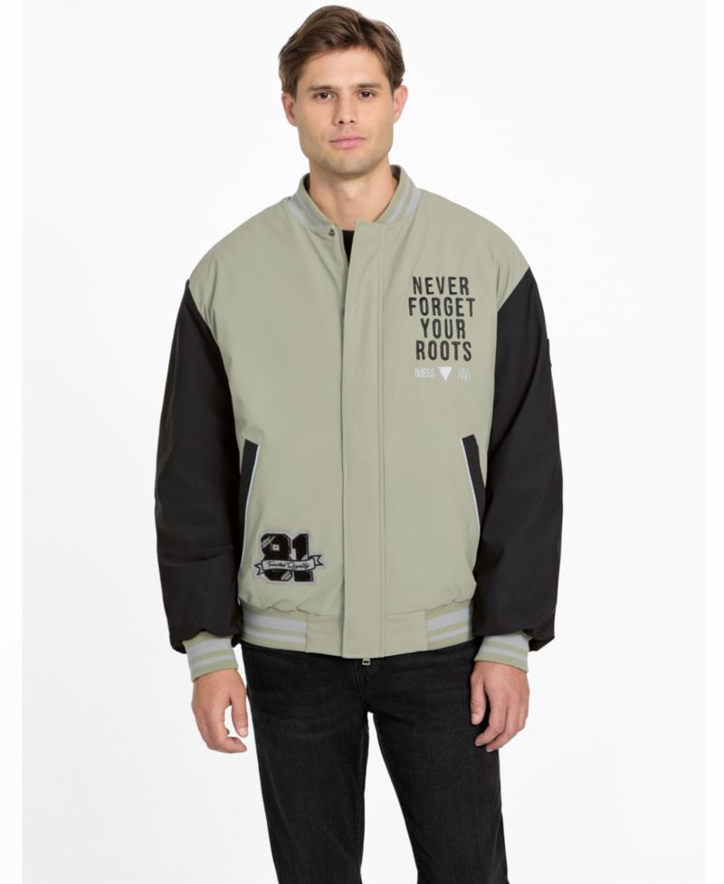 Men's Regular-Fit Varsity Bomber Jacket