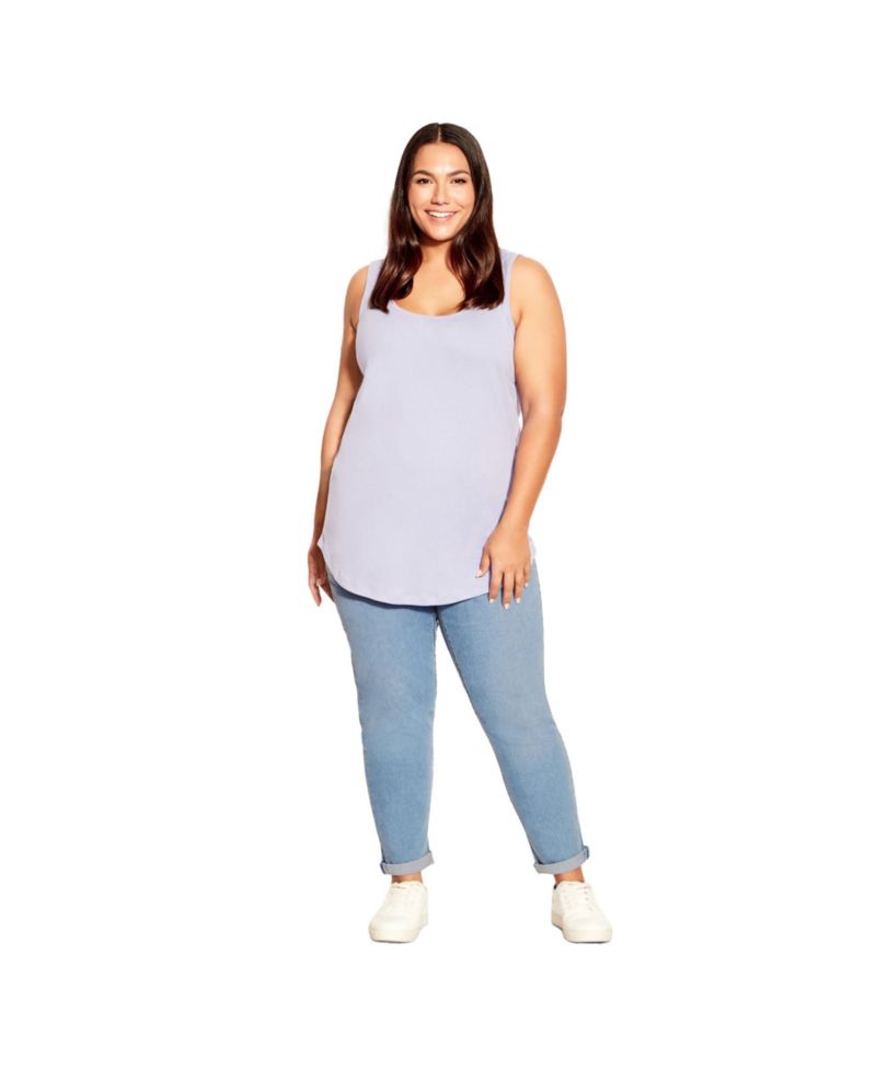 Women's Plus Size Denim Girlfriend Stretch Jean