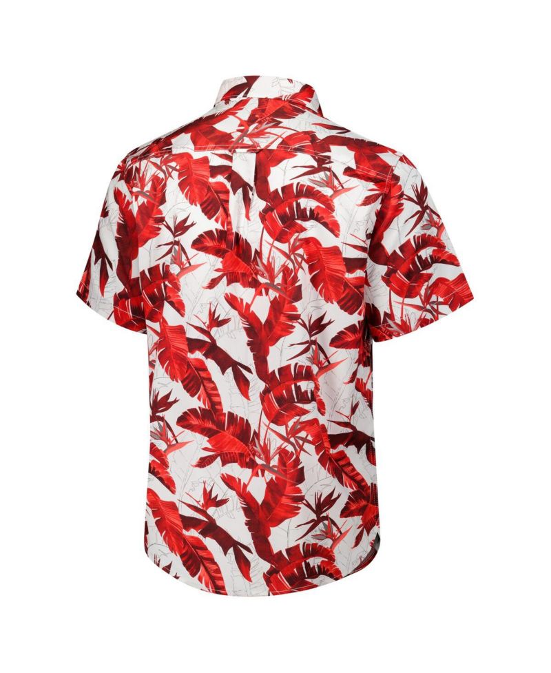 Men's Red Kansas City Chiefs Sunnyvale Blooms Camp Button-Up Shirt