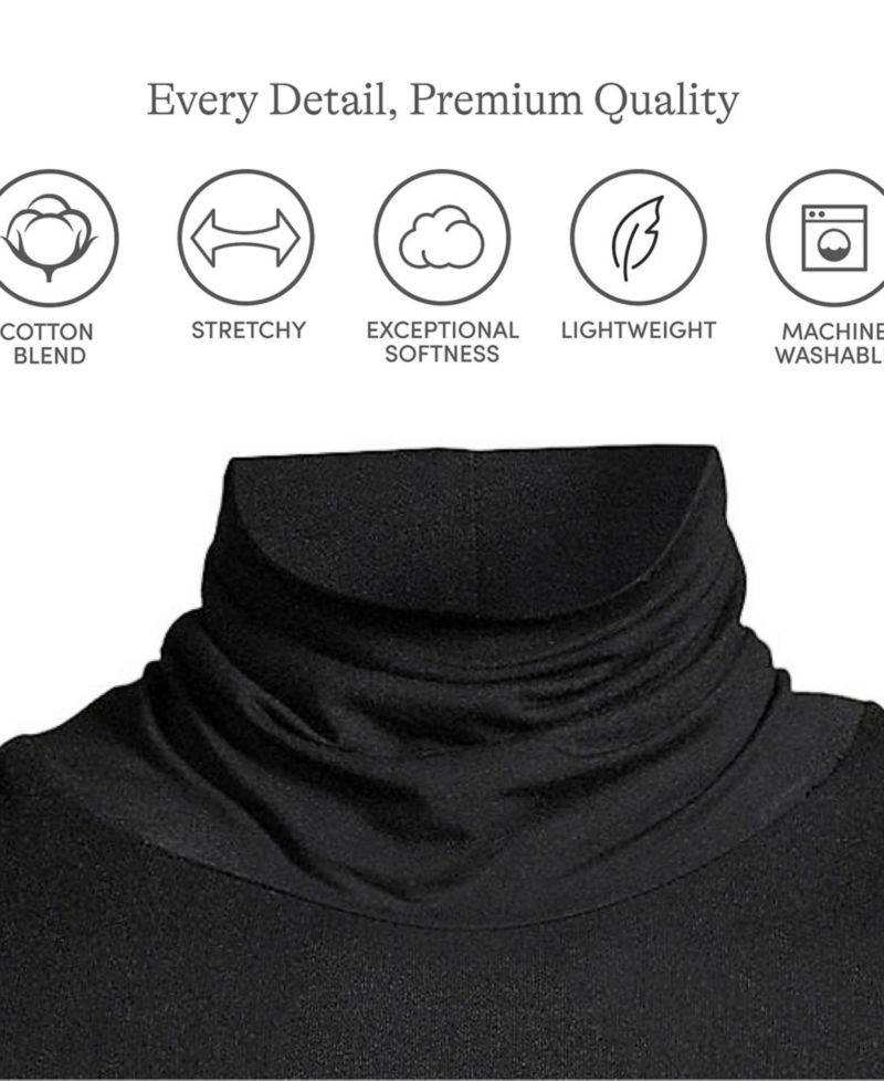 Women's Tall Lightweight Jersey Skimming Long Sleeve Turtleneck
