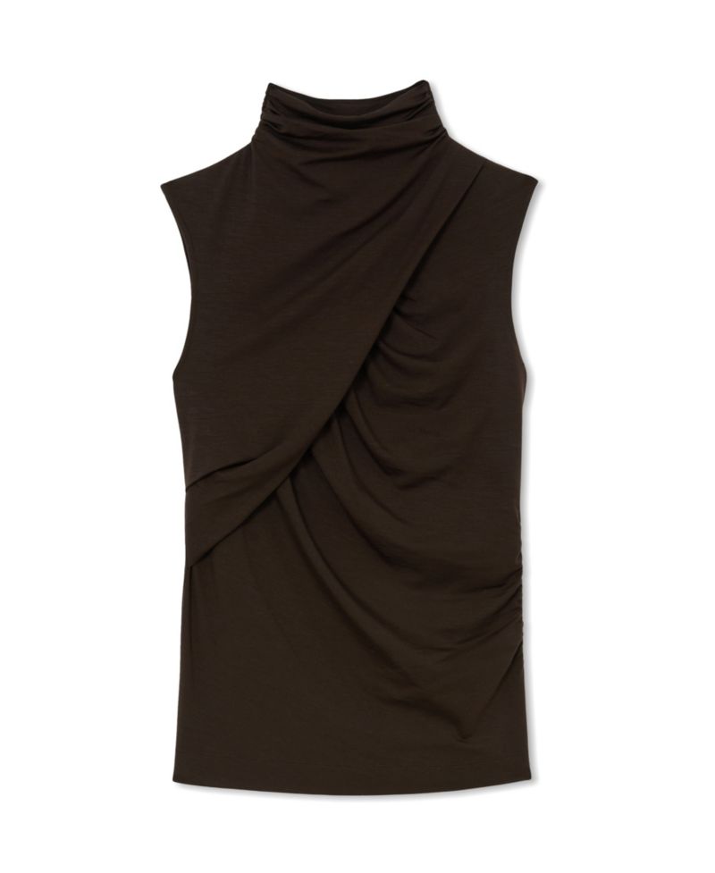 Women's Wanda Ruched High-Neck Sleeveless Tunic