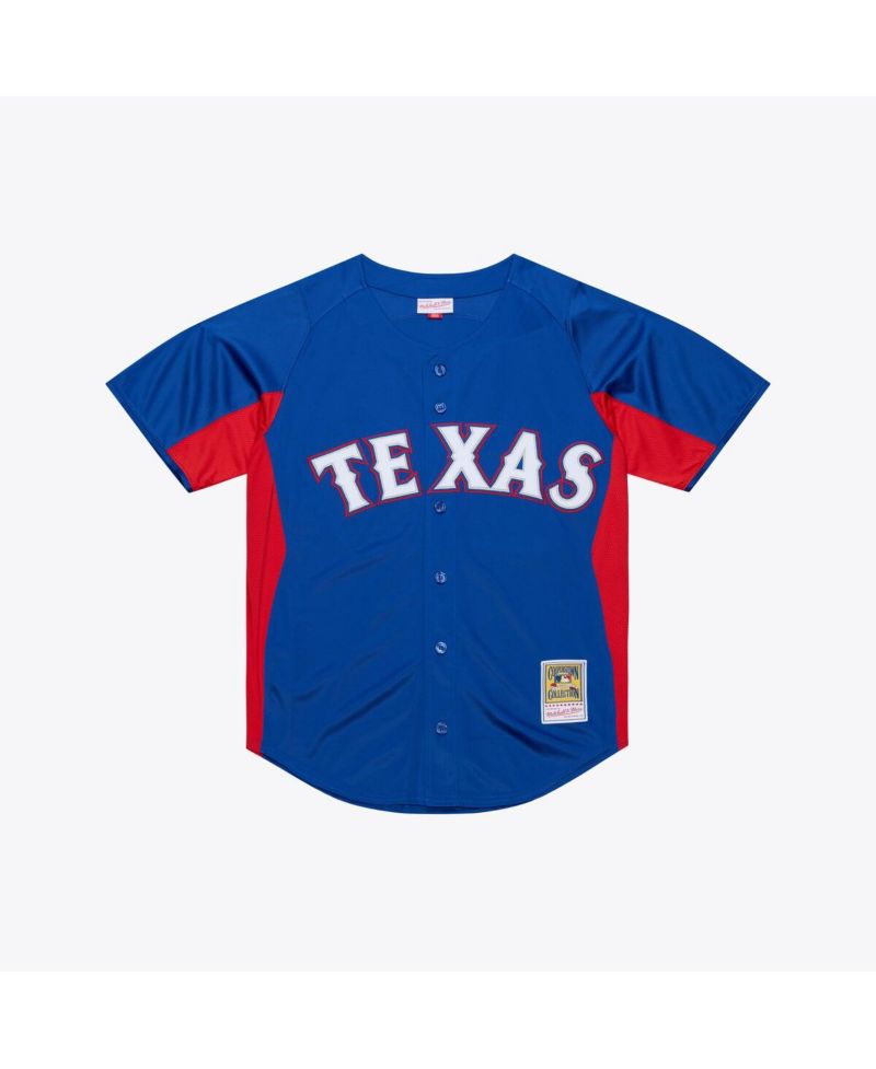 Men's Adrian Beltre Royal Texas Rangers Cooperstown Mesh Batting Practice Button-Up Jersey