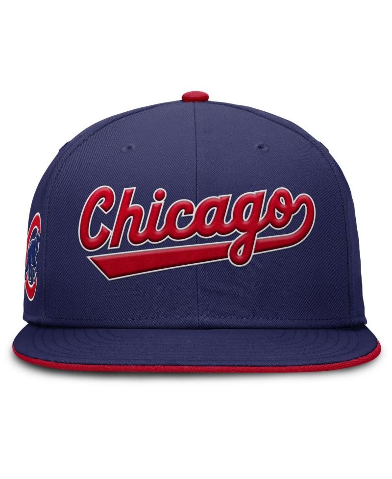 Men's Royal Chicago Cubs True Performance Fitted Hat