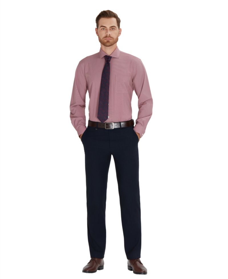 Men's Regular-Fit Houndstooth Dress Shirt