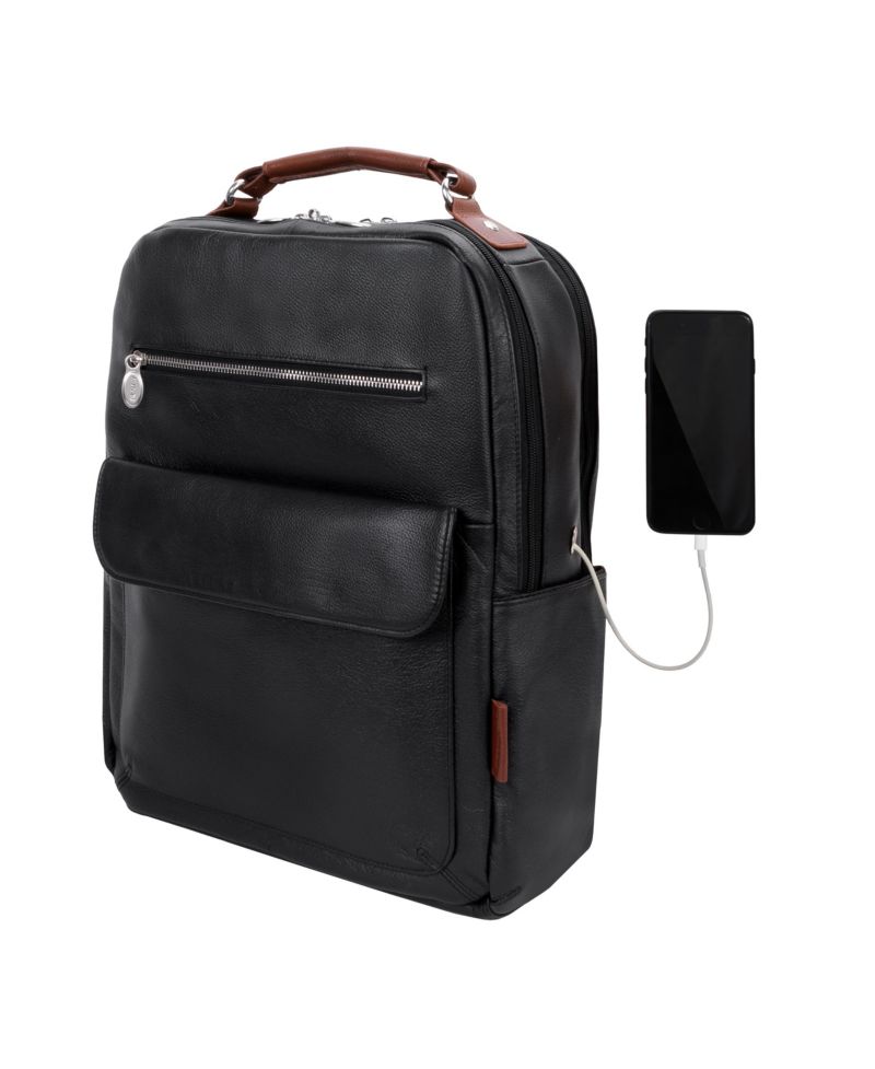 Logan 17" Dual-Compartment Laptop Tablet Backpack