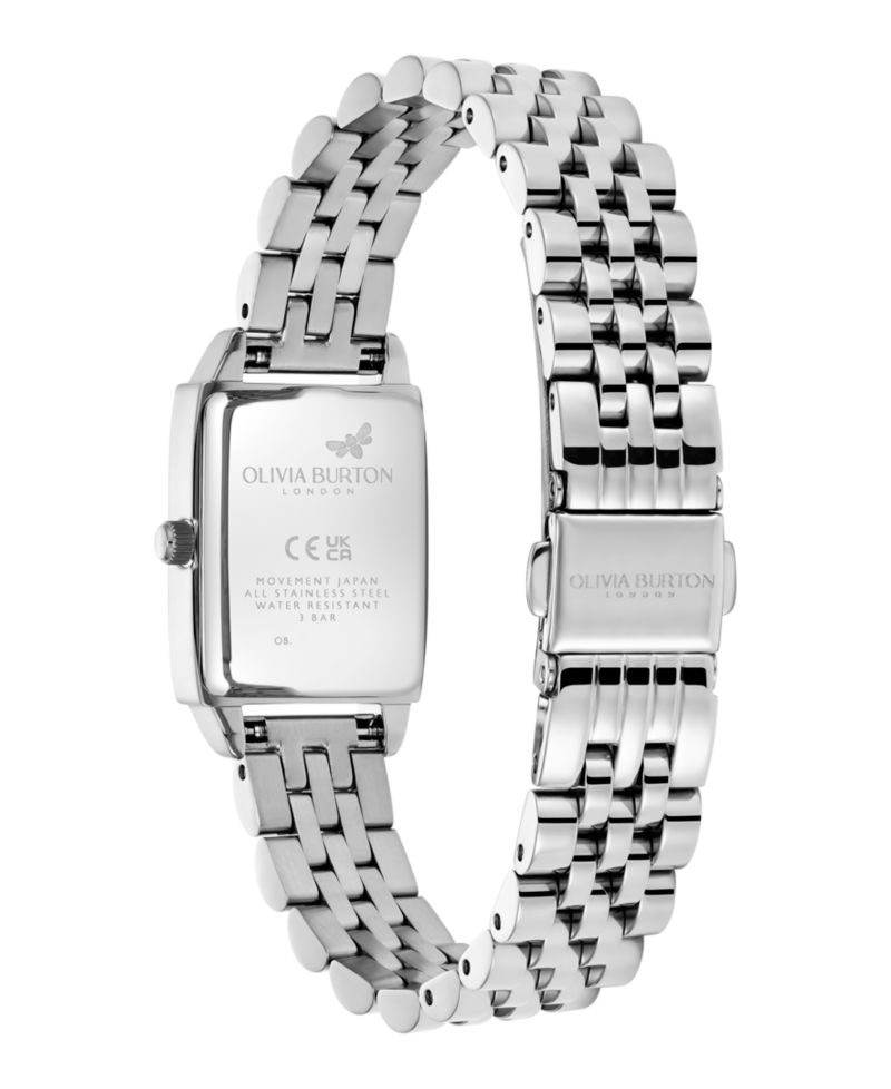 Women's Quartz Silver-Tone Stainless Steel Bracelet Watch 25.5mm x 20.5mm