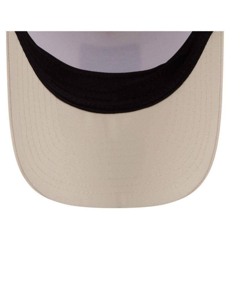 Women's Light Beige Los Angeles Dodgers Tonal Patch 9FORTY M-Crown A-Frame Trucker Adjustable Hat