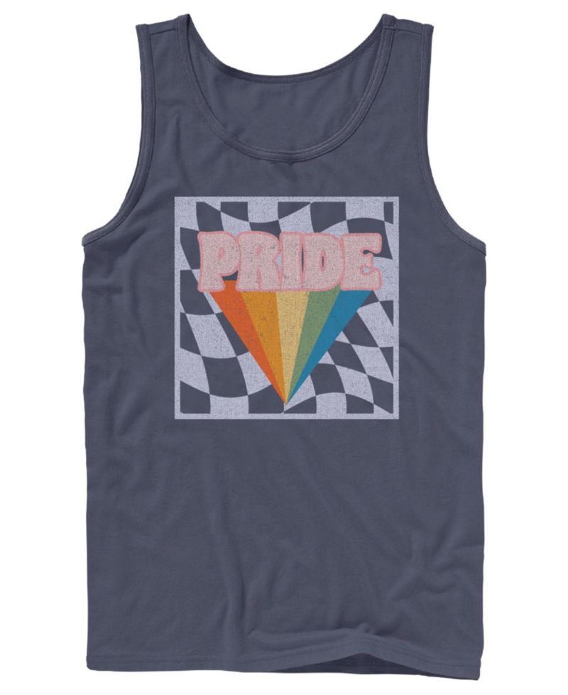 Men's Pride Checkers Sleeveless Tank Top