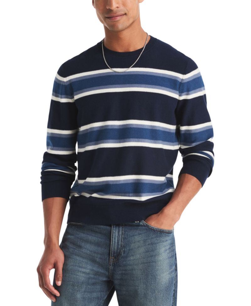 Men's Striped Crewneck Sweater