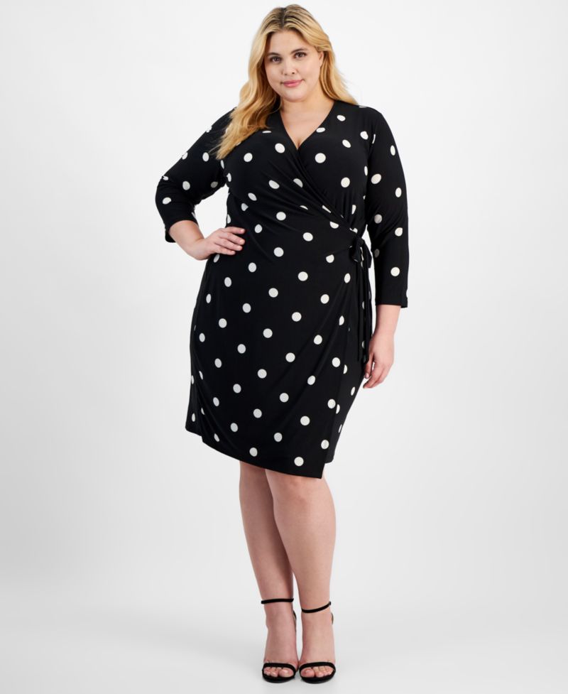 Plus Size Classic Wrap Dress