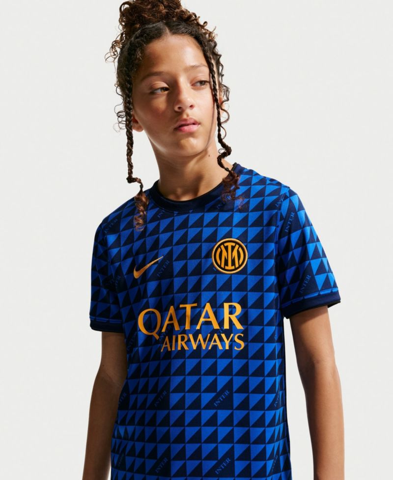 Big Boys and Girls Blue Inter Milan 2026/27 Away Pre-Match Jersey