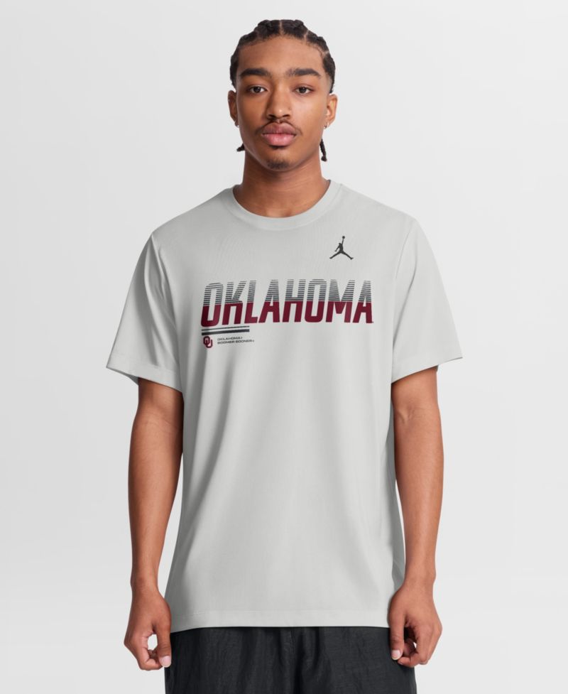 Men's Gray Oklahoma Sooners Sideline Legend Dri-FIT T-Shirt