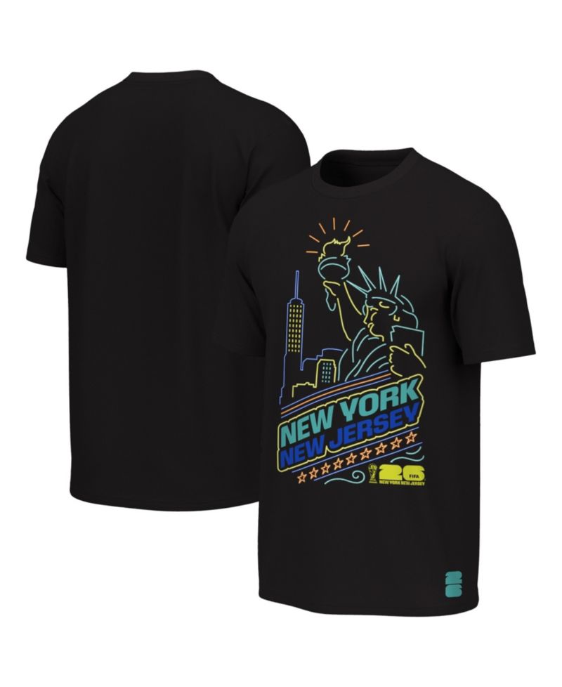 Big Boys and Girls Black FIFA World Cup 2026 New York/New Jersey Neon City Night T-Shirt