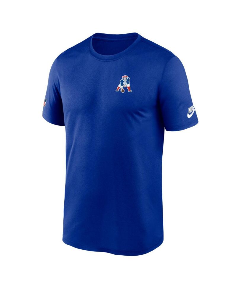 Men's Royal New England Patriots Sideline Alt Pack Small Logo Legend Performance T-Shirt