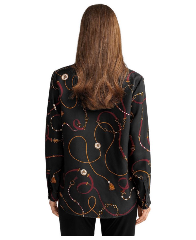 Women's Louisville Print Silk Shirt