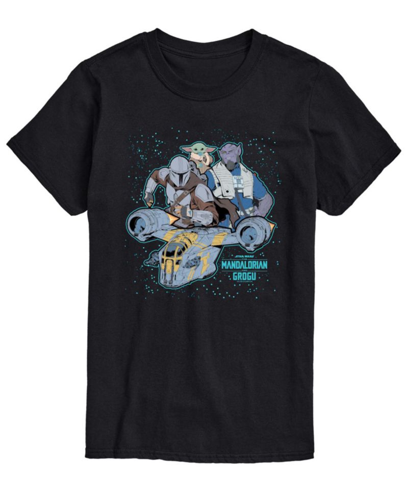 Men's The Mandalorian & Grogu Space Collage Graphic T-Shirt