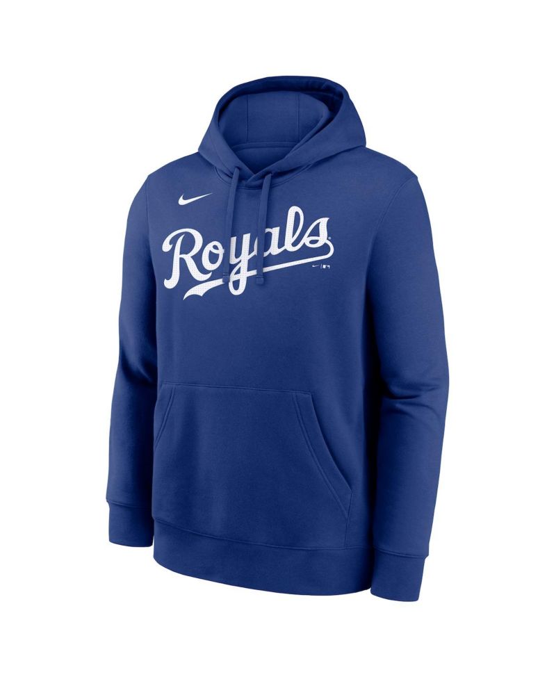 Men's Bobby Witt Jr. Royal Kansas City Royals Player Name & Number Club Fleece Pullover Hoodie