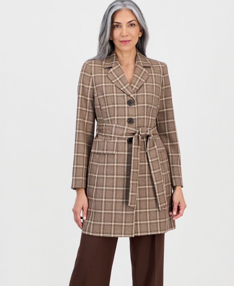 Women's Belted Mid-Rise 2 Piece Pantsuit