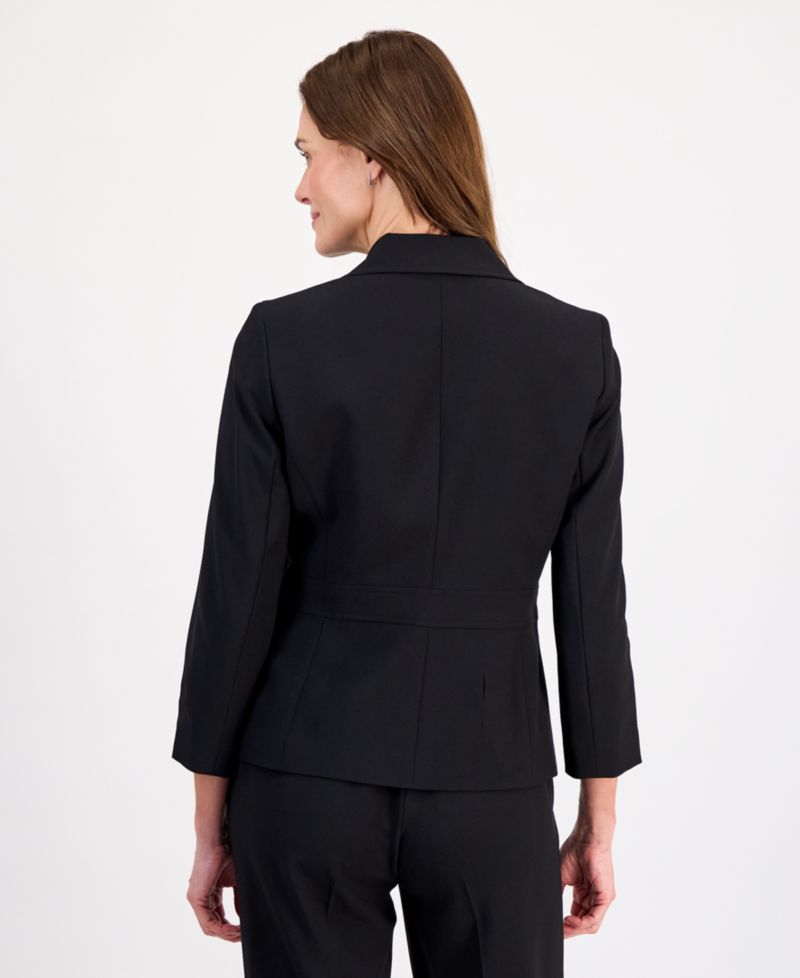 Women's Two-Button Waist-Inset 2 Piece Pantsuit