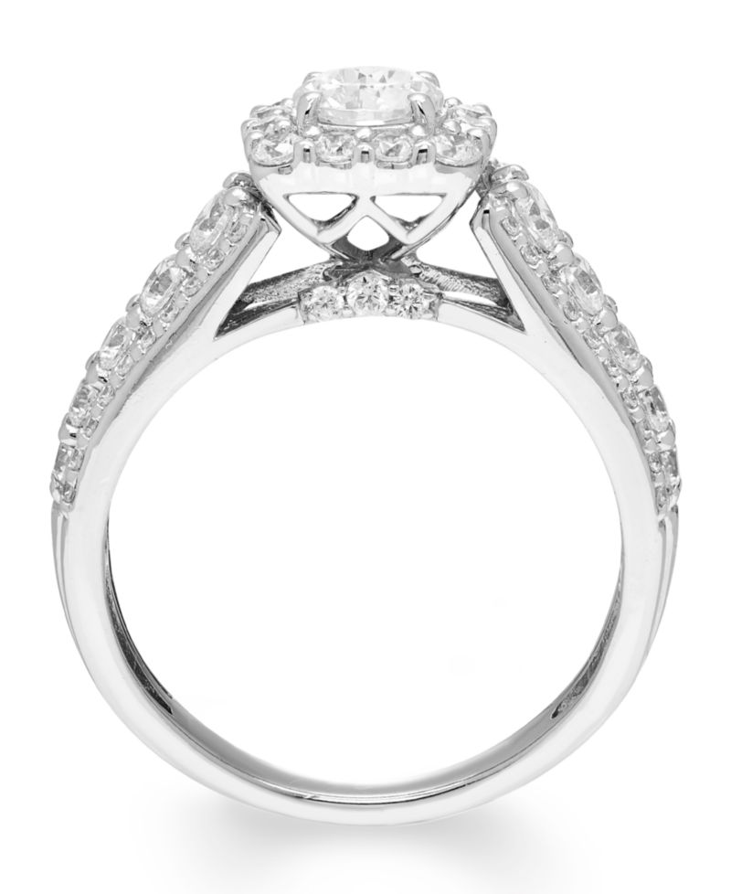 Diamond Halo Bridal Set (2 ct. t.w.) in 14k White Gold