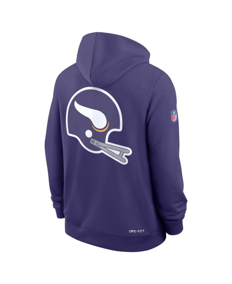 Men's Purple Minnesota Vikings Standard Issue Replay Officials Alternate Dri-FIT Hoodie