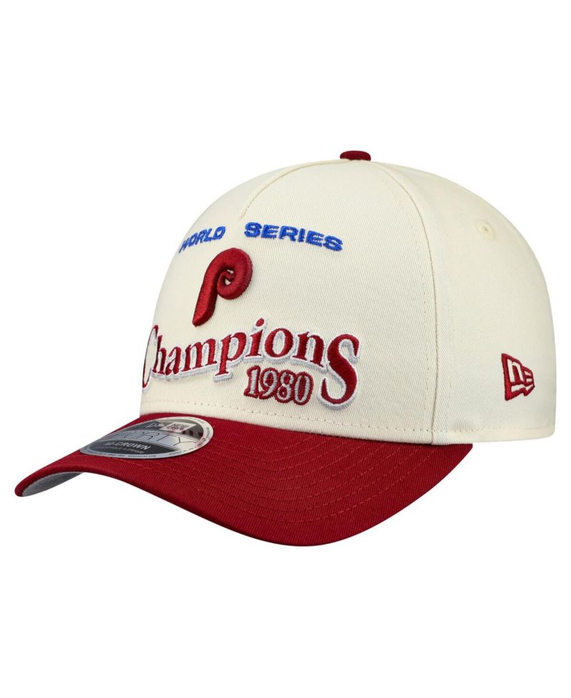 Men's Cream/Red Philadelphia Phillies World Series 9FORTY M-Crown A-Frame Adjustable Hat