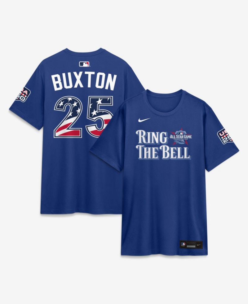 Men's 2026 All-Star Game American League Byron Buxton Rush Blue Name & Number T-Shirt