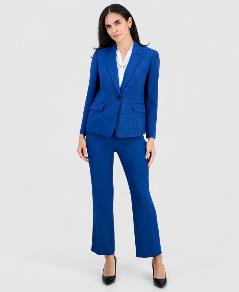 Petite Mid-Rise Front Pocket Trouser Pants