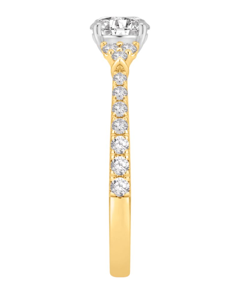 Diamond Engagement Ring (1 ct. t.w.) in 14k Two-Tone Gold