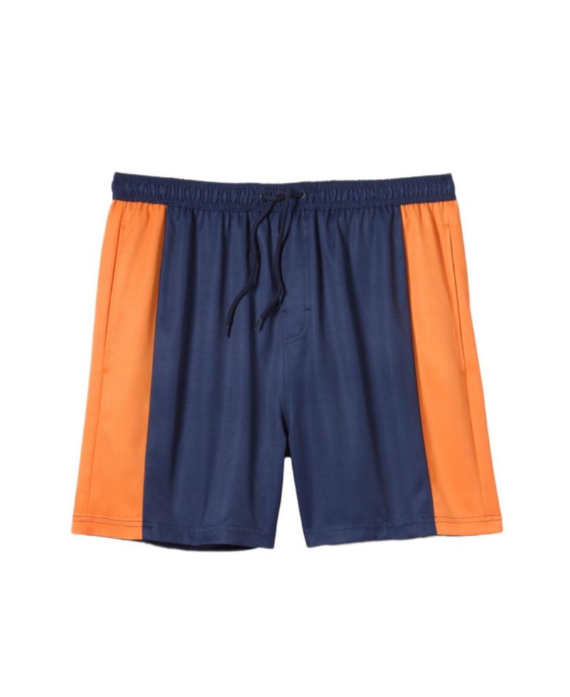 Men's Big and Tall 5" Contrast Swim Shorts with Super Stretch Liner