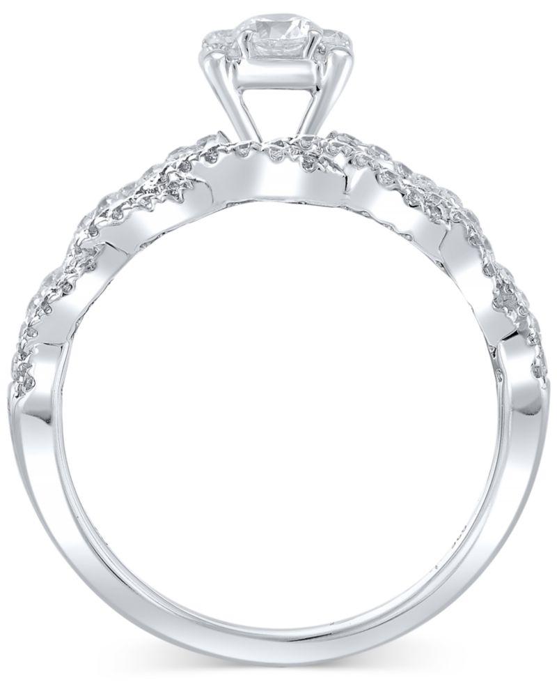 Diamond Braid-Inspired Bridal Set (1 ct. t.w.) in 14k White Gold