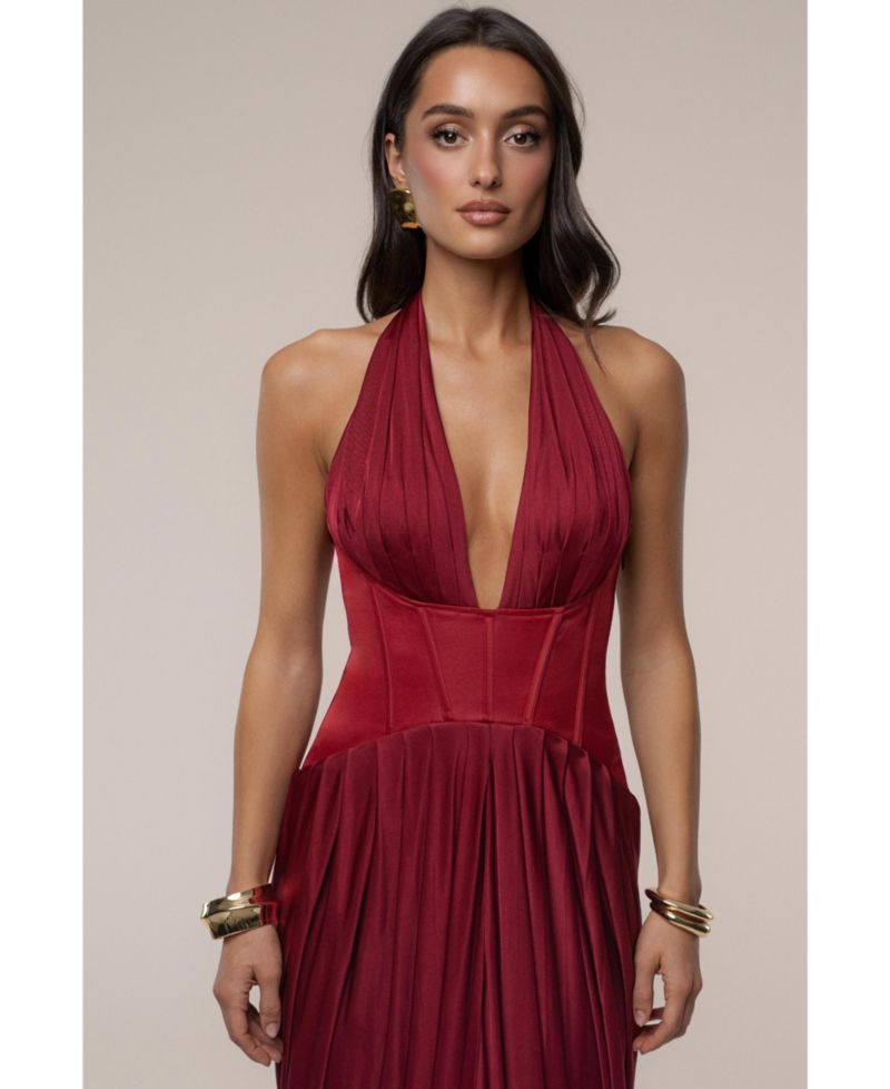Women's Drape And Destiny Maxi Dress