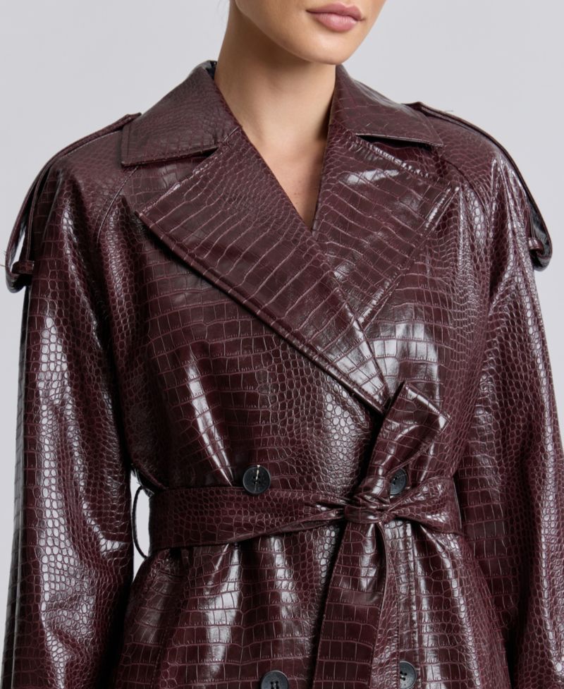 Women's Maxi Double-Breasted Trench Coat