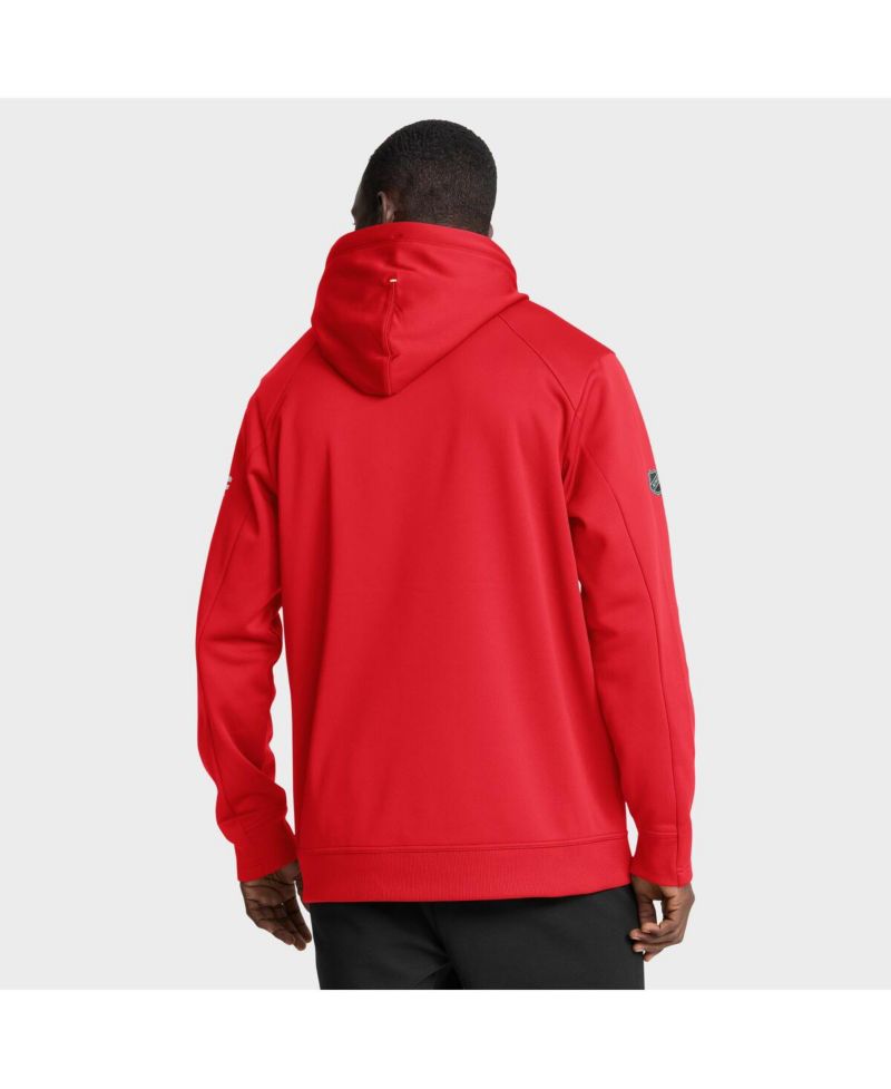 Men's Red Detroit Red Wings Authentic Pro Centennial Rink Hoodie