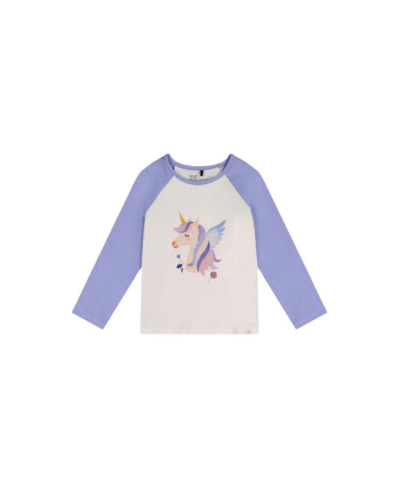 Little and Big Girl 6-12 Raglan Organic Cotton T-Shirt