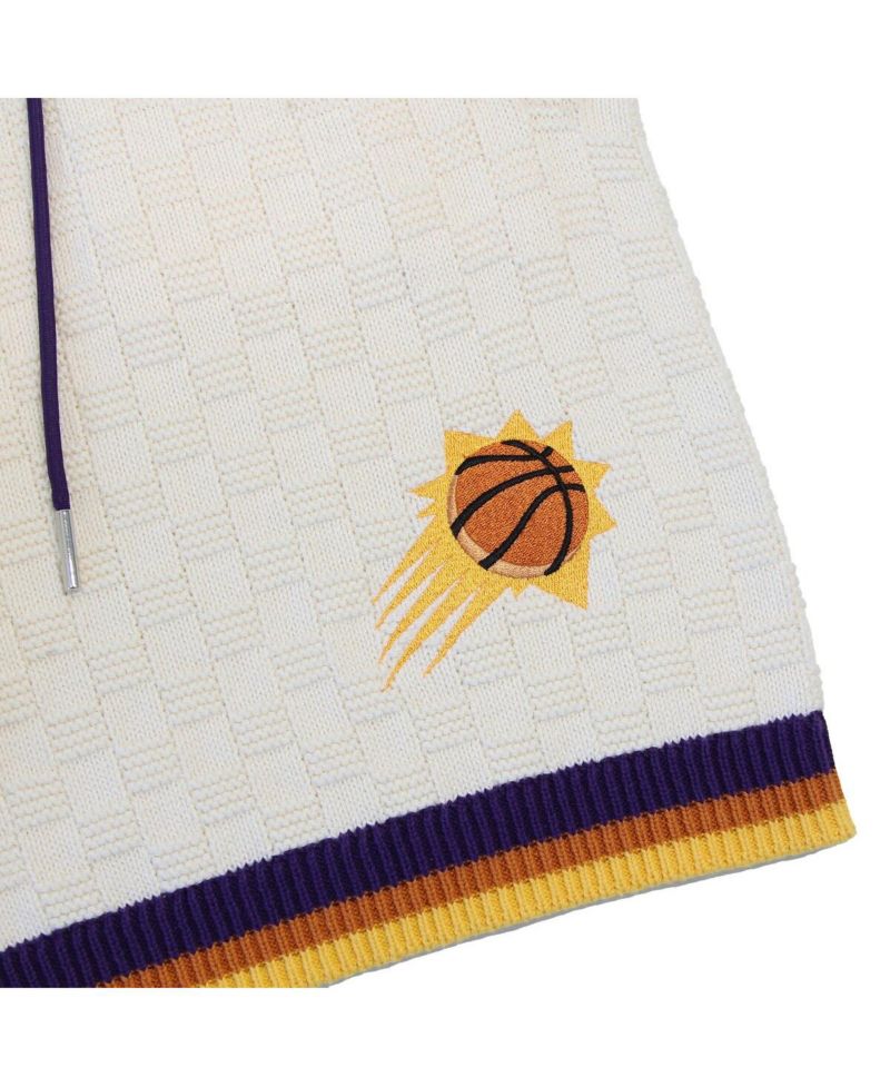 Men's and Women's Cream Phoenix Suns Solar Flare Premium Knit Shorts