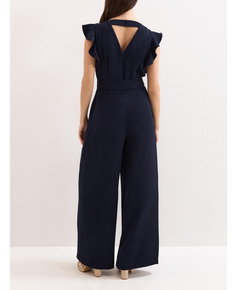 Women's Kallie Frill V-Neck Jumpsuit