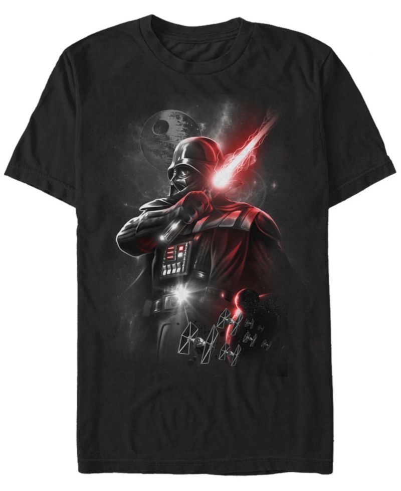 Men's Star Wars Darth Vader Lightsaber Portrait Short-Sleeve T-Shirt