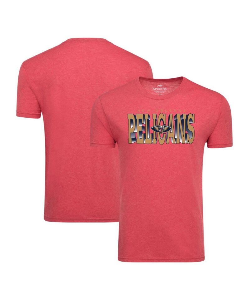 Men's Red New Orleans Pelicans Comfy Tri-Blend T-Shirt
