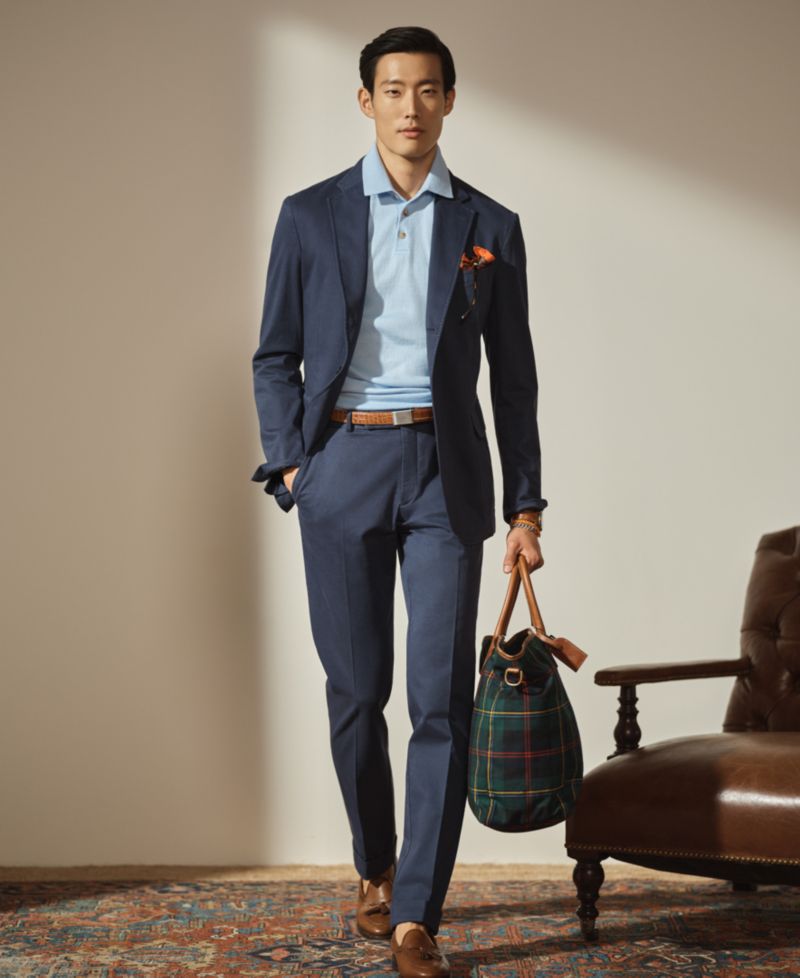 Men's Stretch Chino Suit Trousers