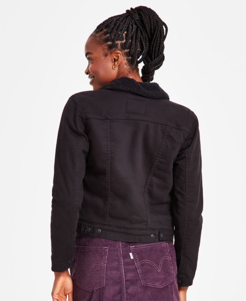 Women's Original Denim Trucker with Sherpa Lining