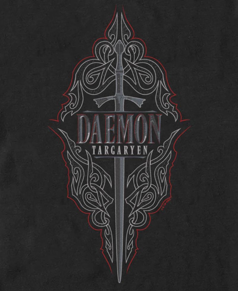 Men's House of the Dragon Daemon Sword Graphic T-Shirt